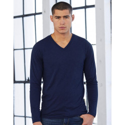 Bella+Canvas Unisex LS V-Neck T-Shirt