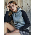 Tee Jays Ladies Two-Tone Hooded Sweatshirt