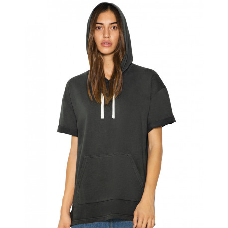 American Apparel Unisex French Terry Garment Dyed S/S Hoodie