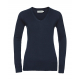 Russell Collection Ladies’ V-Neck Knitted Pullover