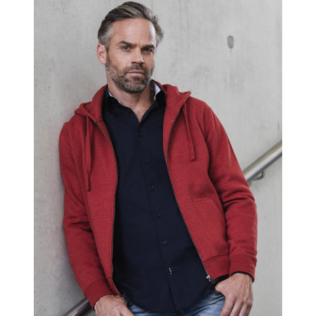 Russell Men´s Authentic Melange Zipped Hood Sweat