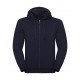Russell Men´s Authentic Melange Zipped Hood Sweat