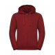 Russell Men´s Authentic Melange Zipped Hood Sweat